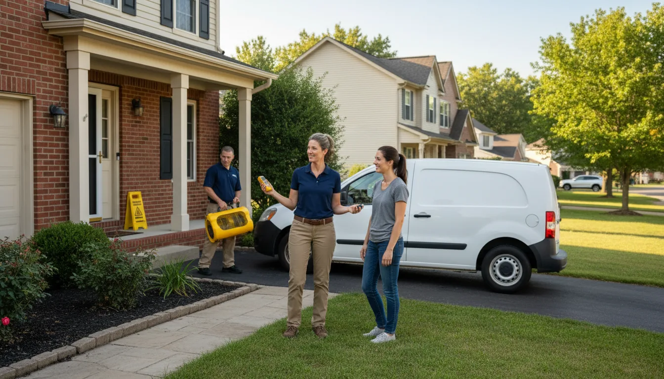 Residential water damage restoration in Sparta, NC